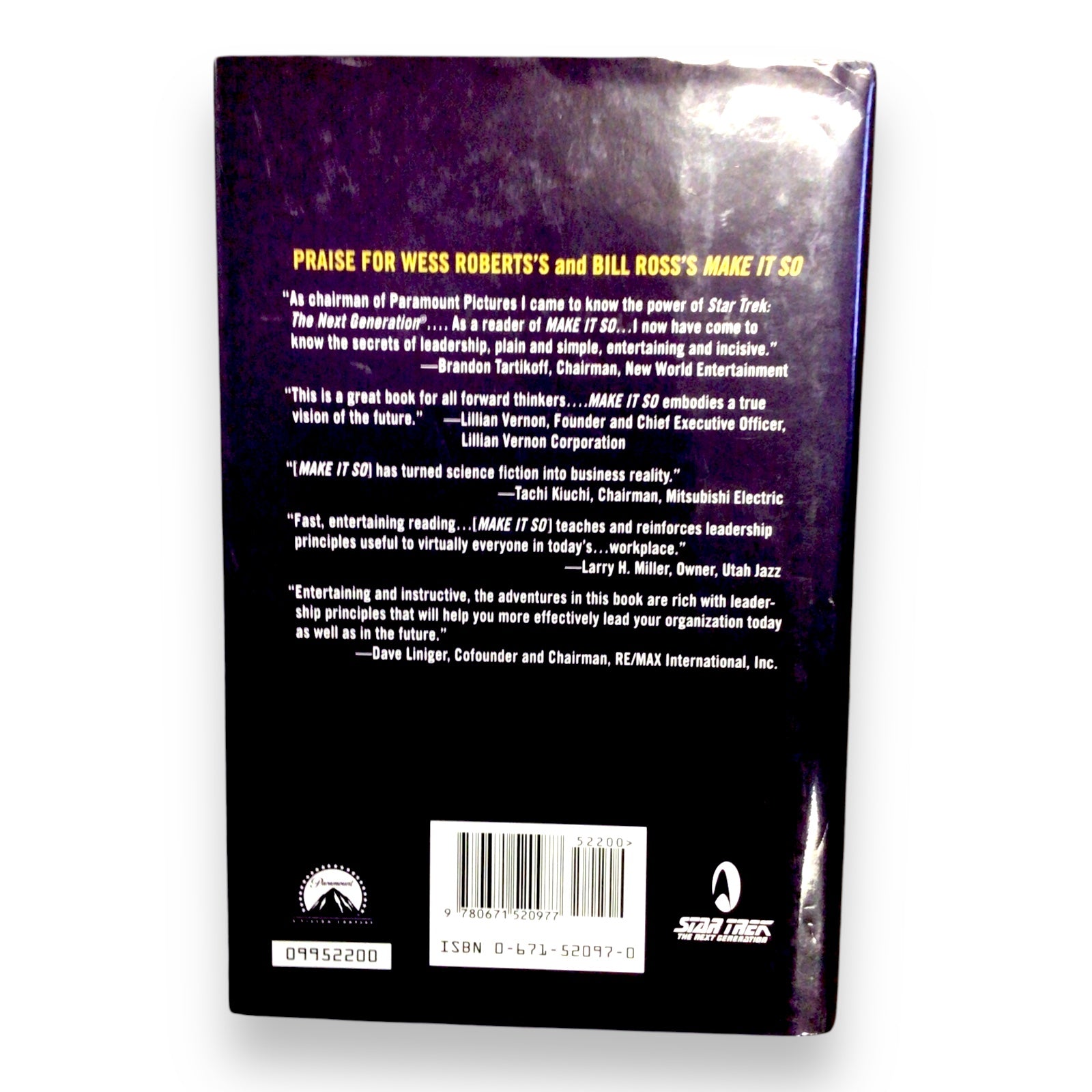 Lot of Four Star Trek Books: Make It So, Vulcan's Forge, & More