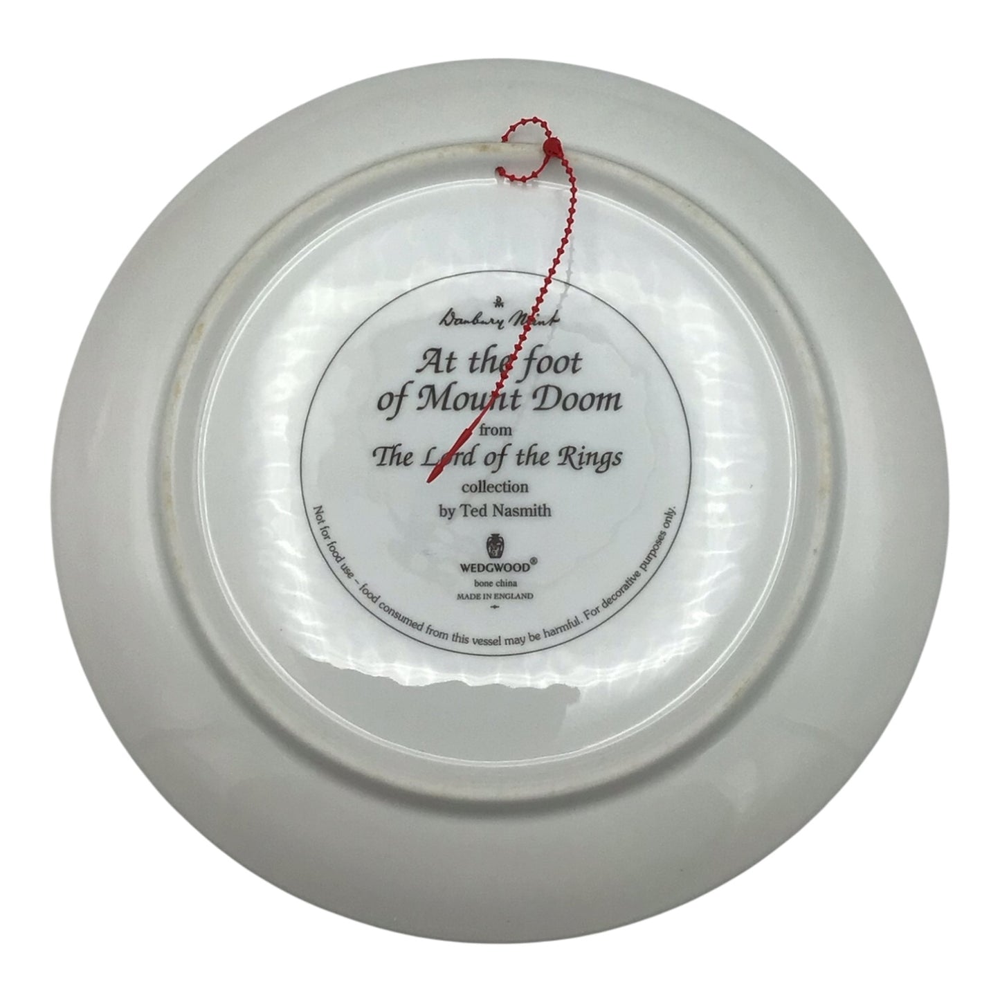 LotR At The Foot of Mount Doom Limited Edition Decorative Plate - Danbury Mint
