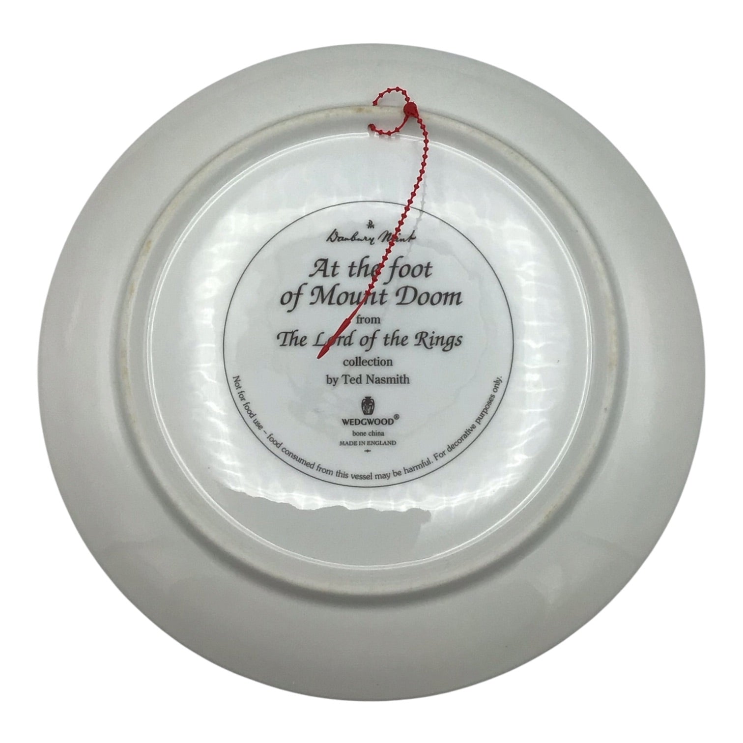 LotR At The Foot of Mount Doom Limited Edition Decorative Plate - Danbury Mint