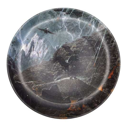 LotR At The Foot of Mount Doom Limited Edition Decorative Plate - Danbury Mint