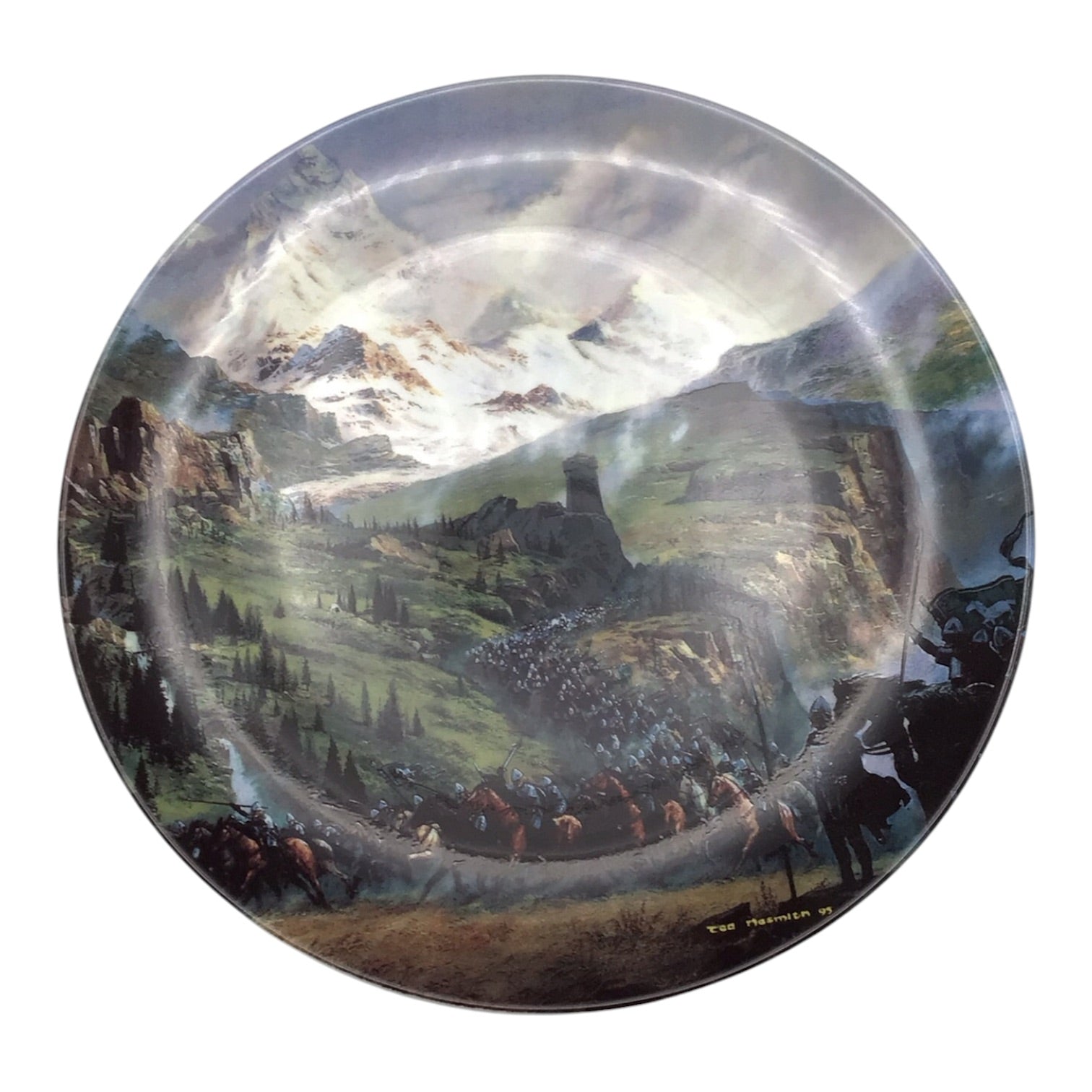 LotR The Ride of the Rohirrim Limited Edition Decorative Plate - Danbury Mint