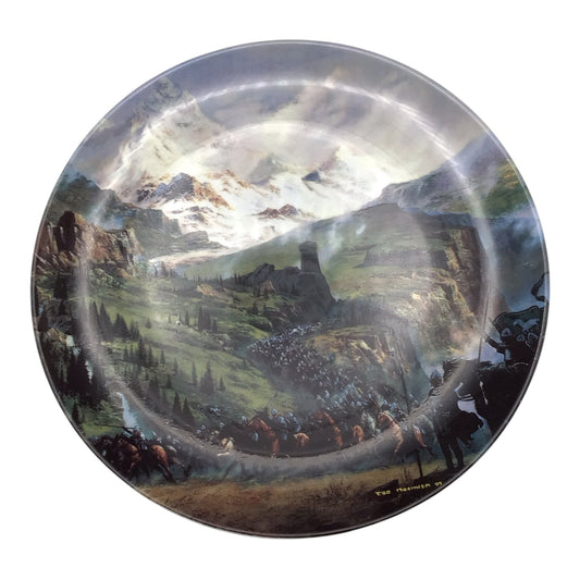 LotR The Ride of the Rohirrim Limited Edition Decorative Plate - Danbury Mint
