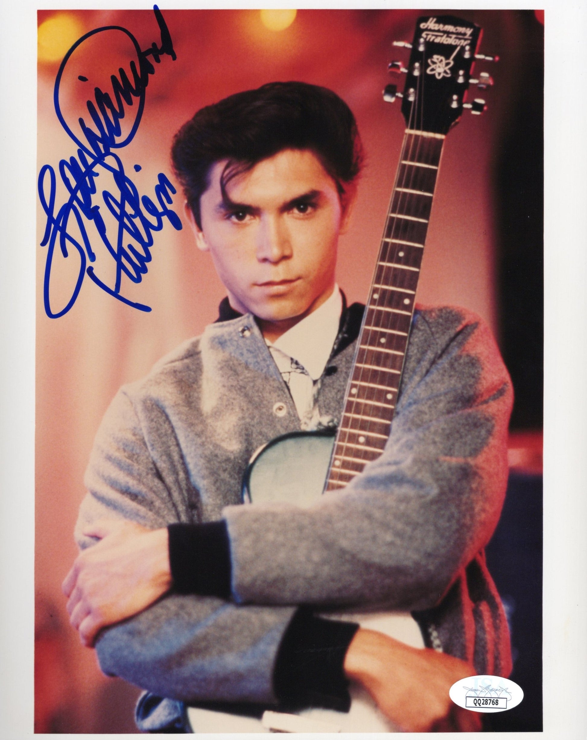 Lou Diamond Phillips in La Bamba Signed Photo 8x10, JSA and PSA Letter Double Certified Authentic QQ28768