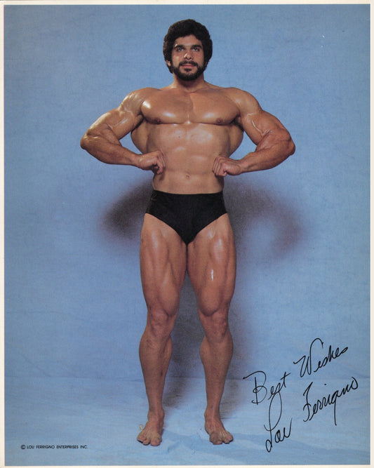 Lou Ferrigno The Hulk Signed Photo 8x10