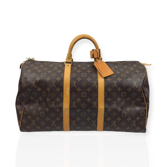 Louis Vuitton Keepall 50 Duffle Bag Monogram Canvas