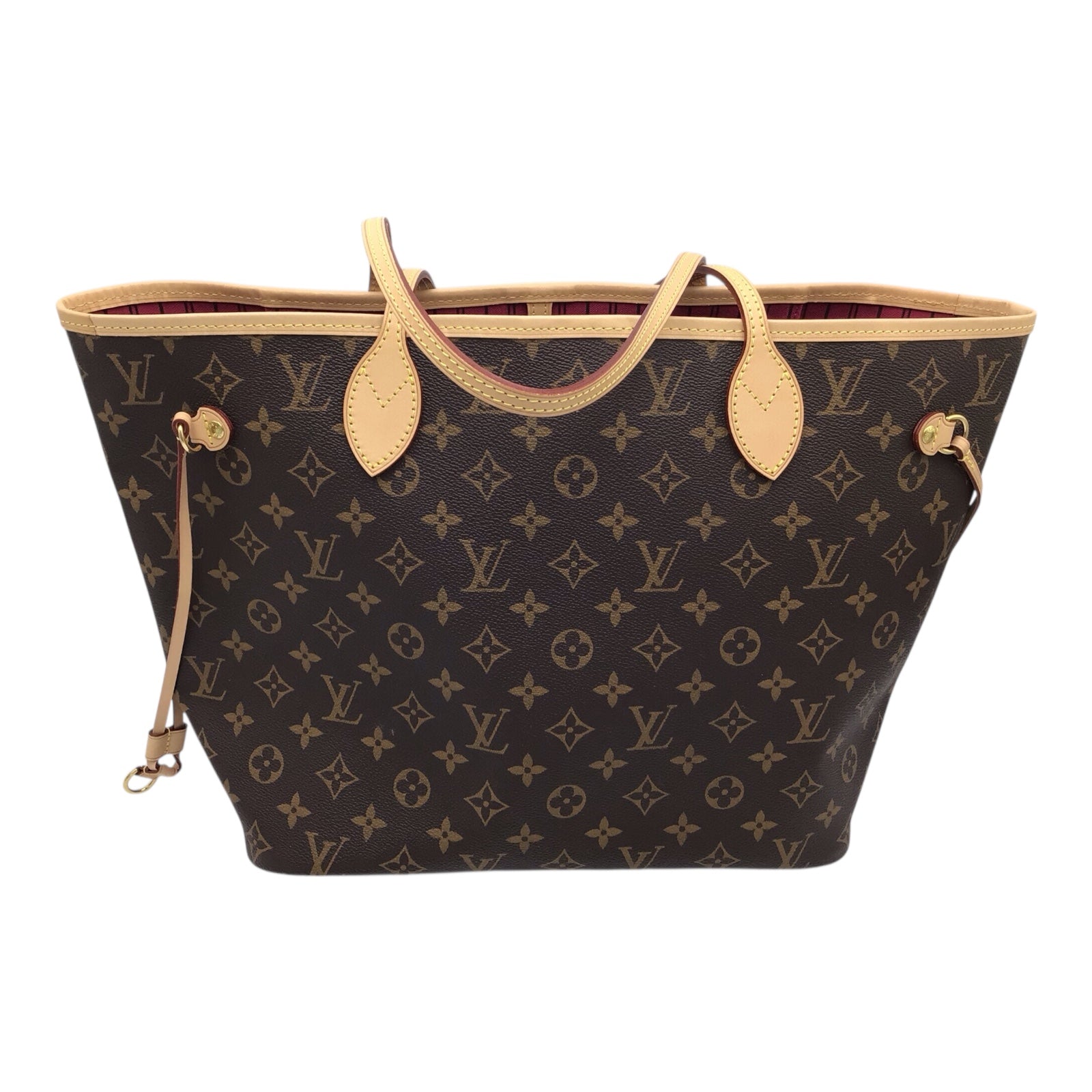 Louis Vuitton Neverfull MM Monogram Tote – Red Interior, Vachetta Straps, 2022 with Box