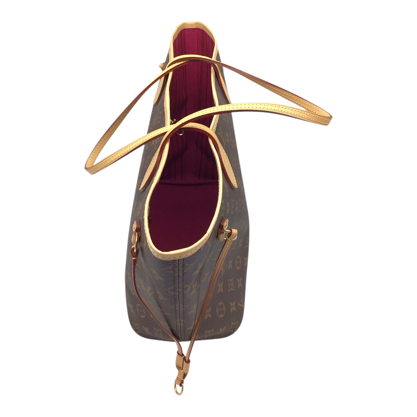 Louis Vuitton Neverfull MM Monogram Tote – Red Interior, Vachetta Straps, 2022 with Box