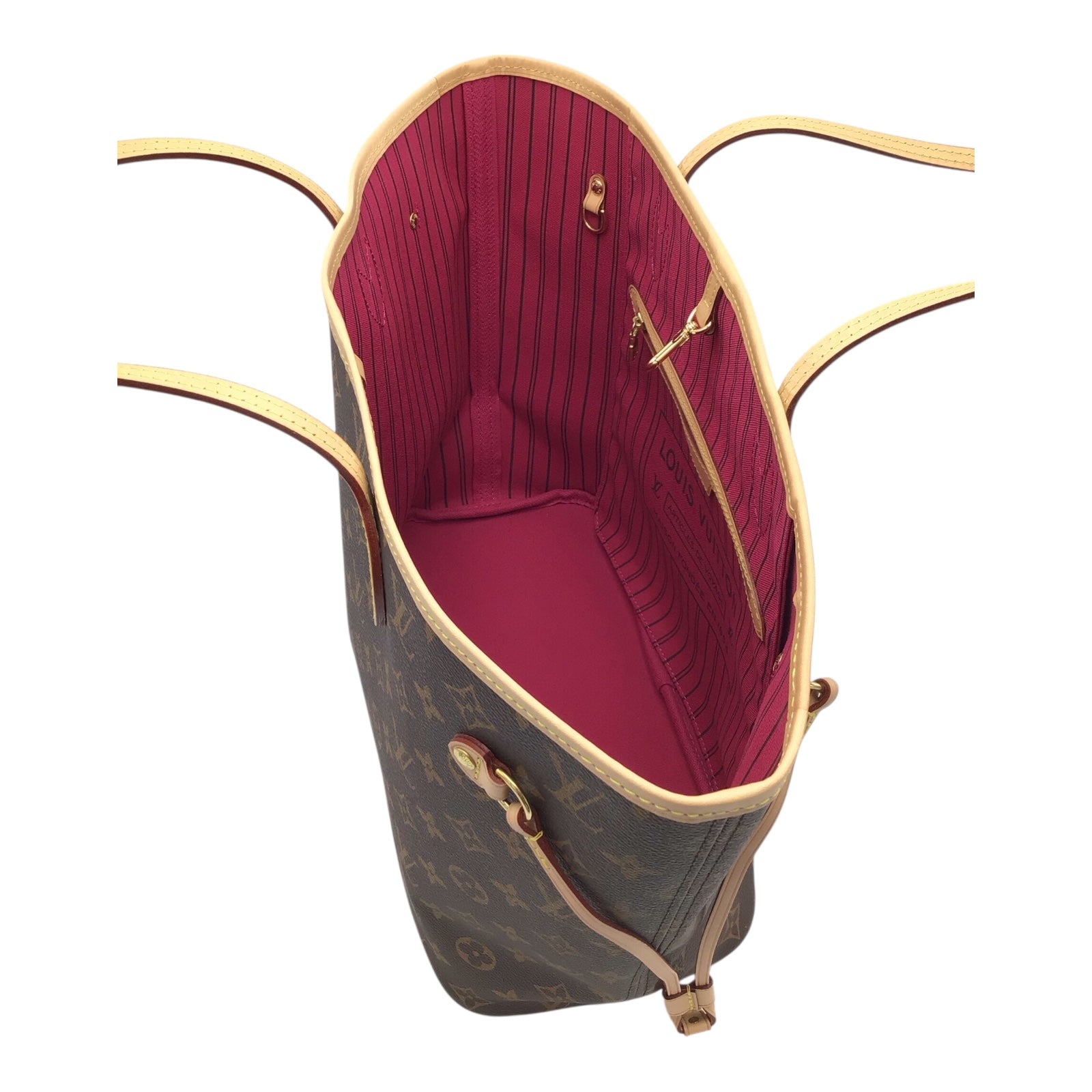 Louis Vuitton Neverfull MM Monogram Tote – Red Interior, Vachetta Straps, 2022 with Box