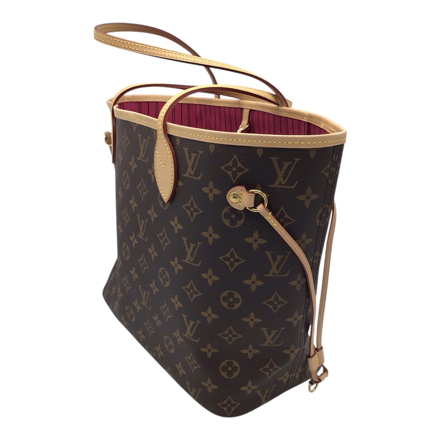 Louis Vuitton Neverfull MM Monogram Tote – Red Interior, Vachetta Straps, 2022 with Box