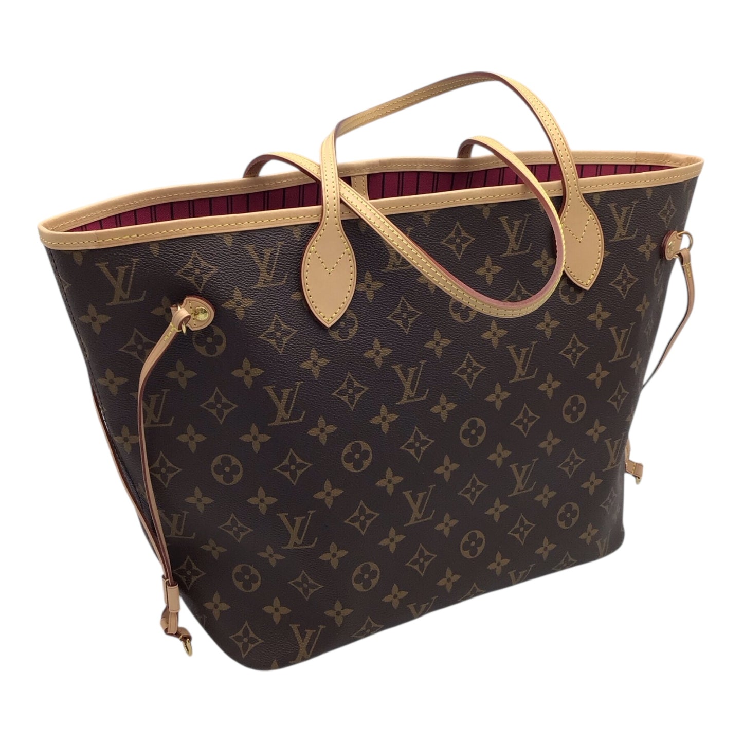 Louis Vuitton Neverfull MM Monogram Tote – Red Interior, Vachetta Straps, 2022 with Box