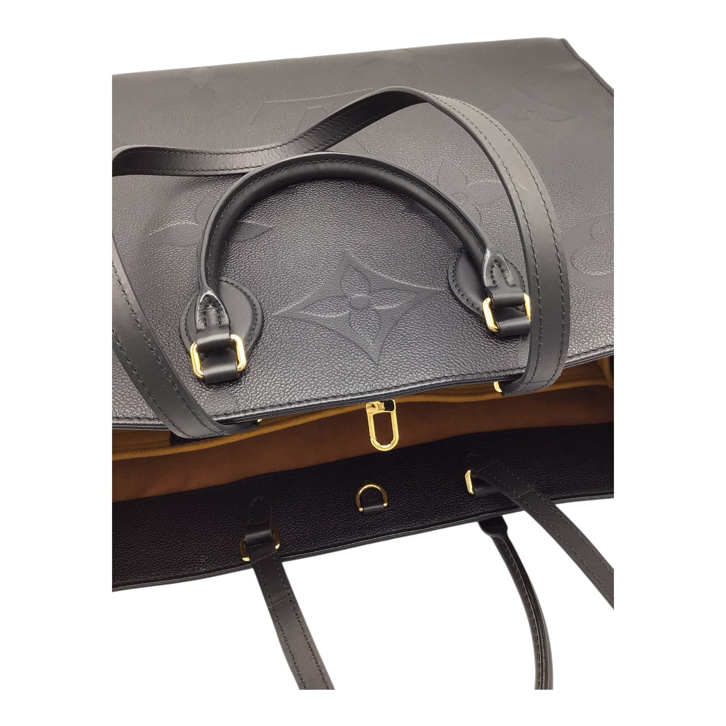 Louis Vuitton Onthego GM 2019 Black Empreinte Monogram Leather Tote