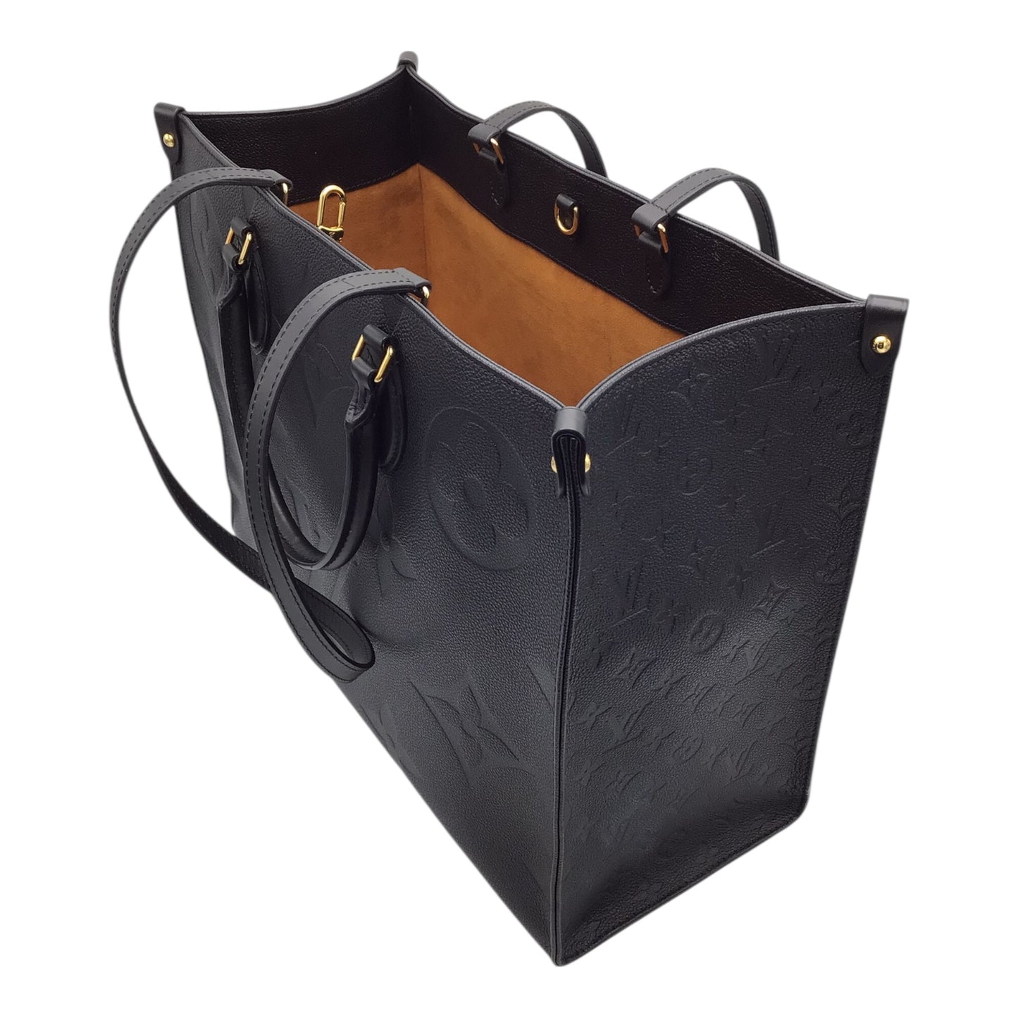 Louis Vuitton Onthego GM 2019 Black Empreinte Monogram Leather Tote