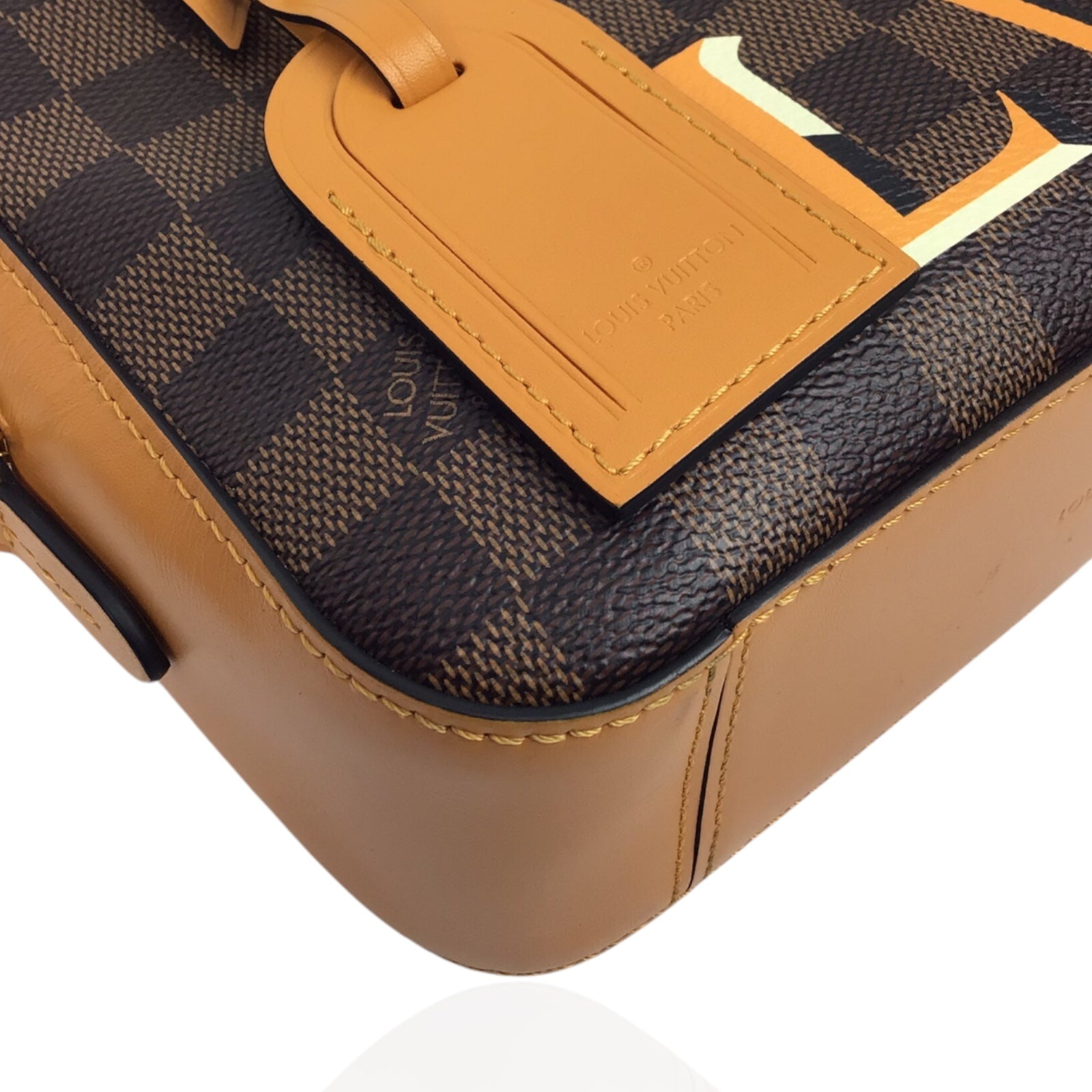 Louis Vuitton Santa Monica Camera Bag in Damier Canvas with Safran Trim