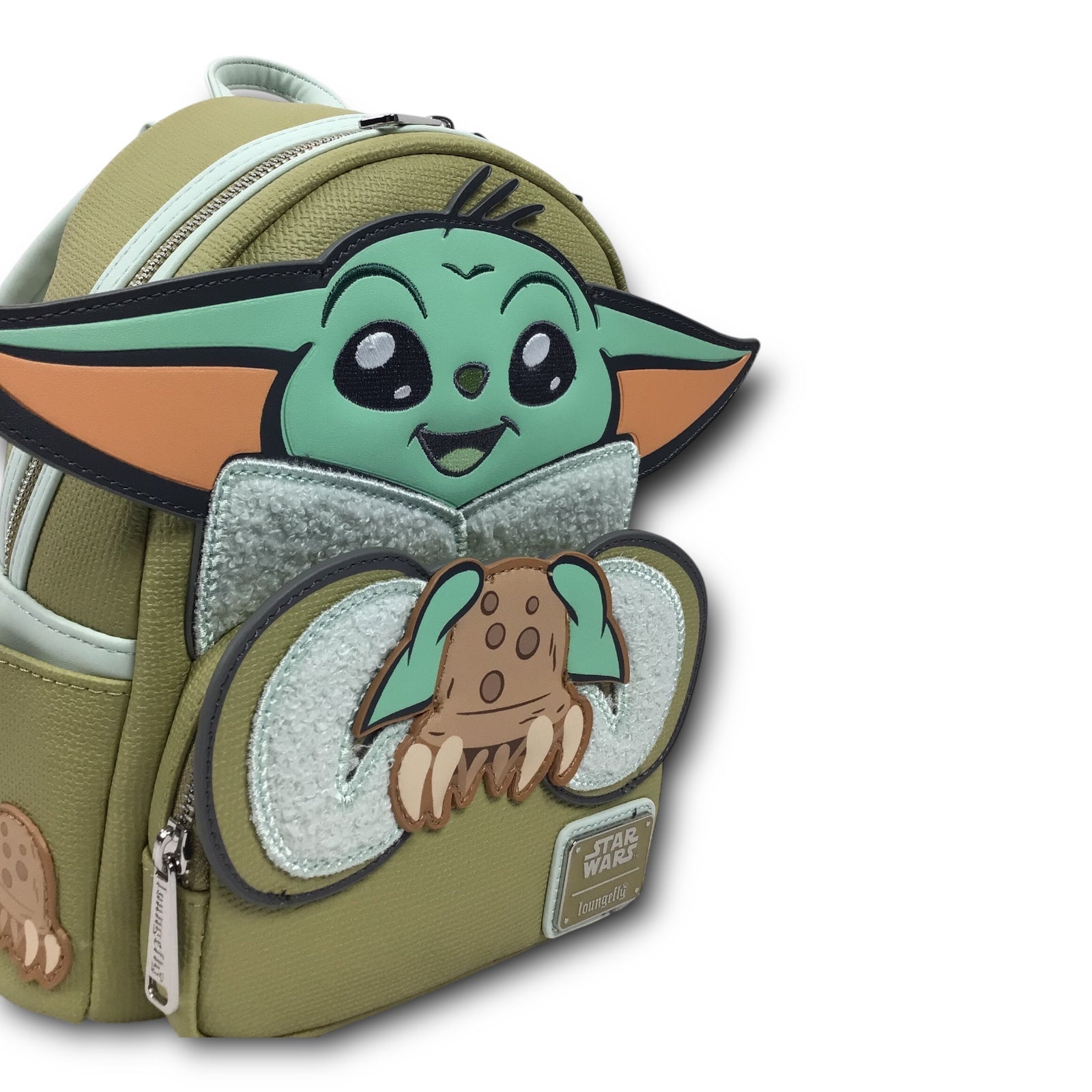 Loungefly Disney Star Wars Yoda The Child Grogu Mini Backpack Faux Leather Limited