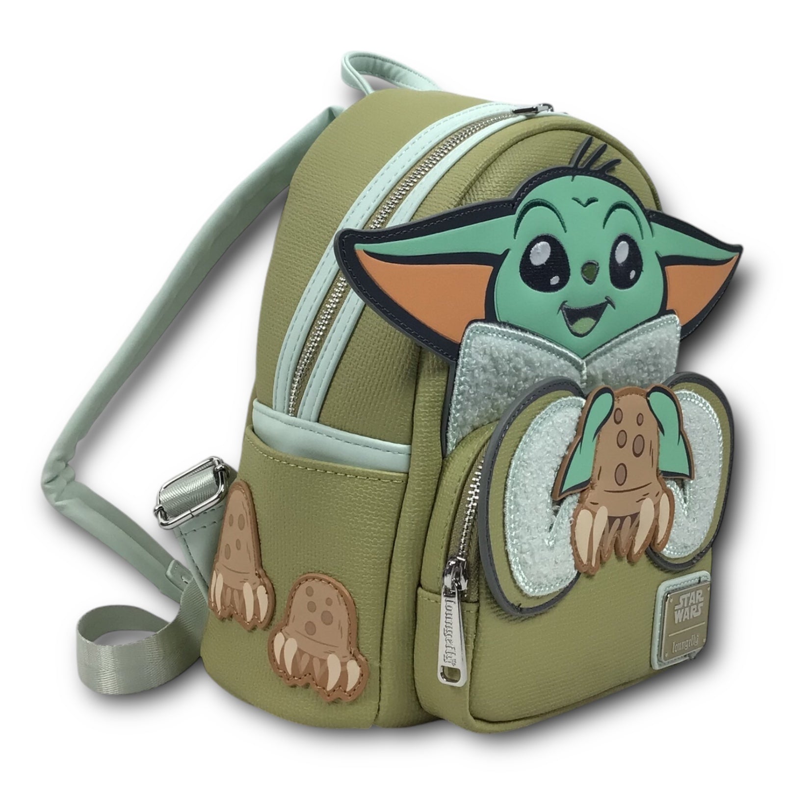 Loungefly Disney Star Wars Yoda The Child Grogu Mini Backpack Faux Leather Limited