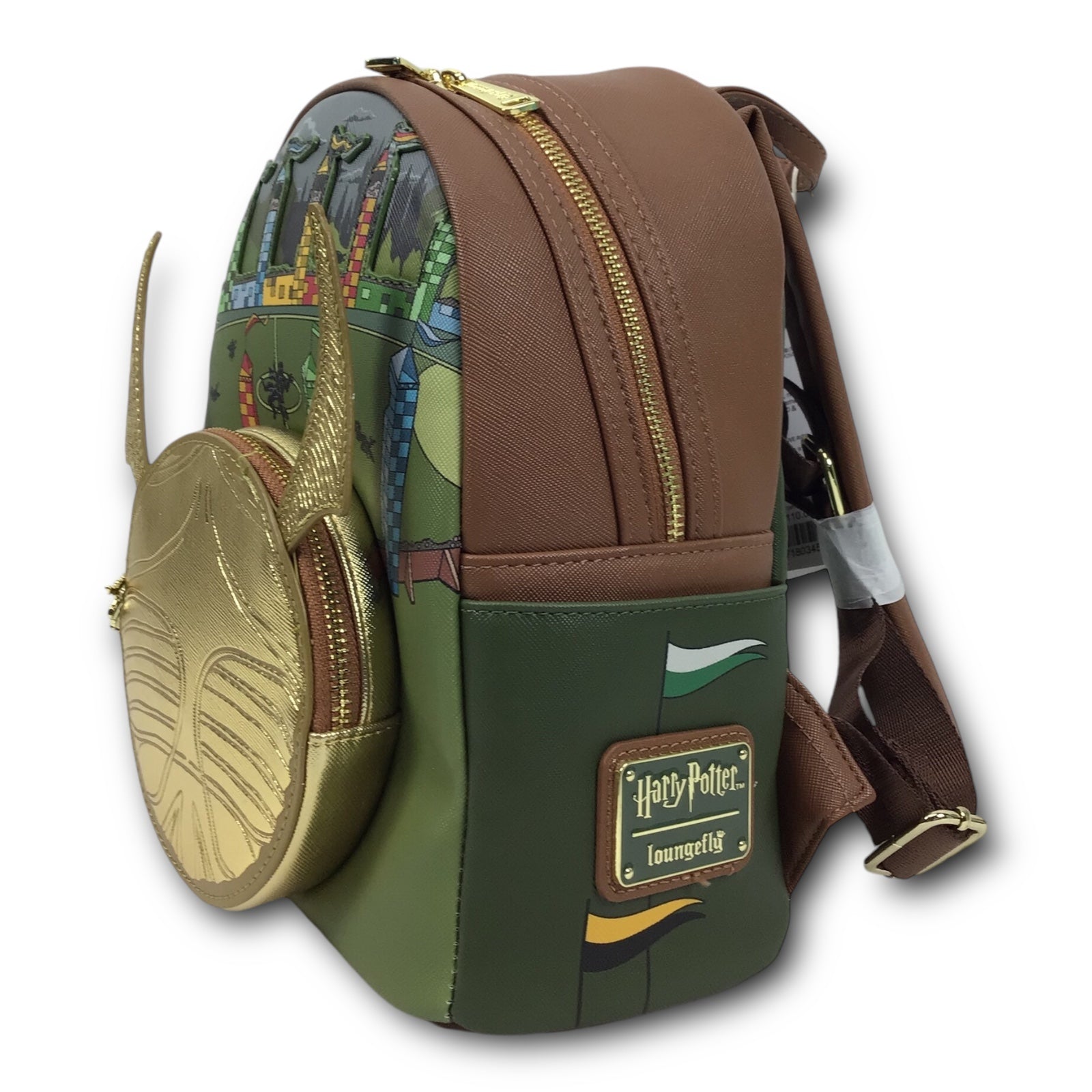 harry potter navy & gold quidditch mini backpack Loungefly Harry Potter Golden Snitch Mini Backpack
