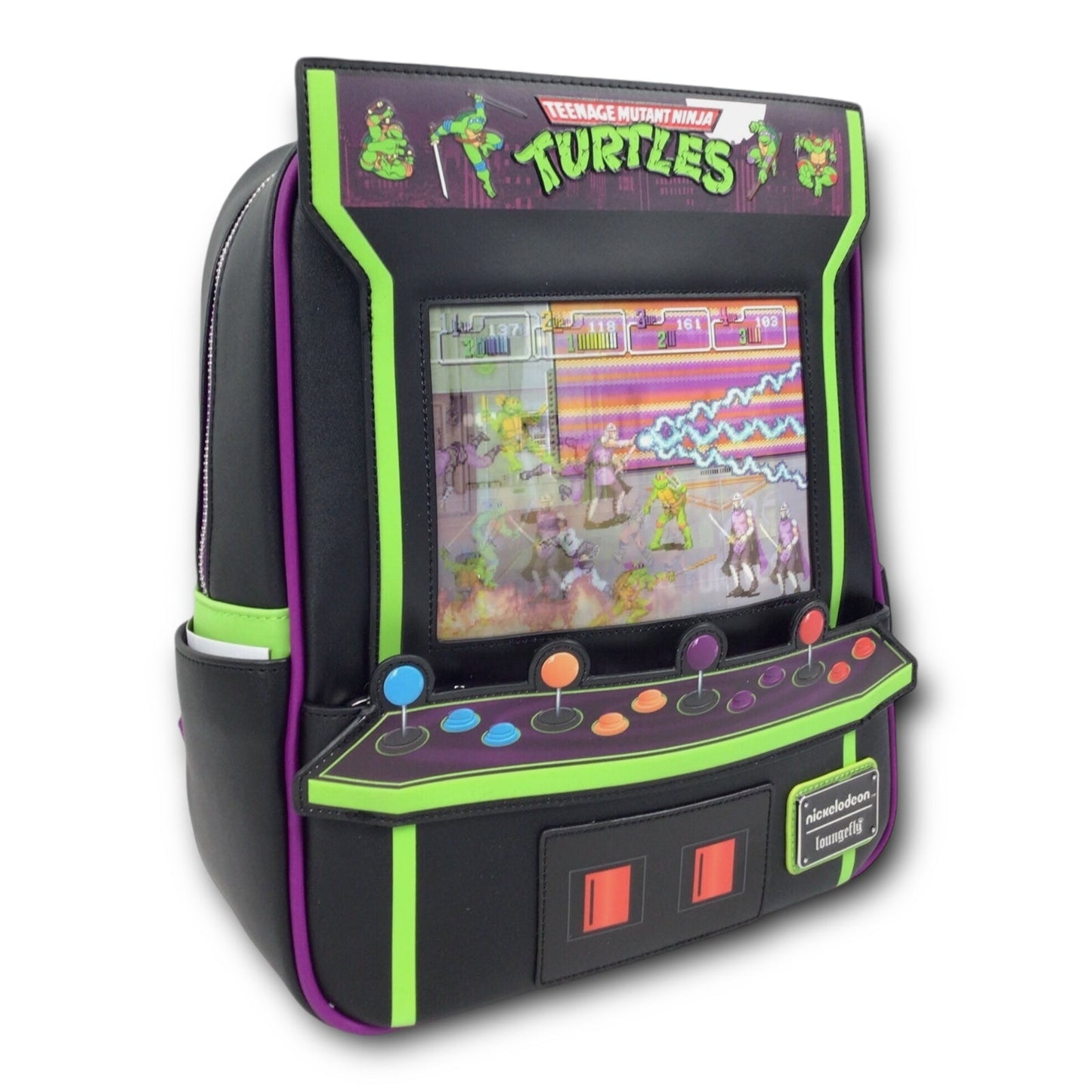 Loungefly TMNT 40th Anniversary Vintage Arcade Mini Backpack - Limited Edition