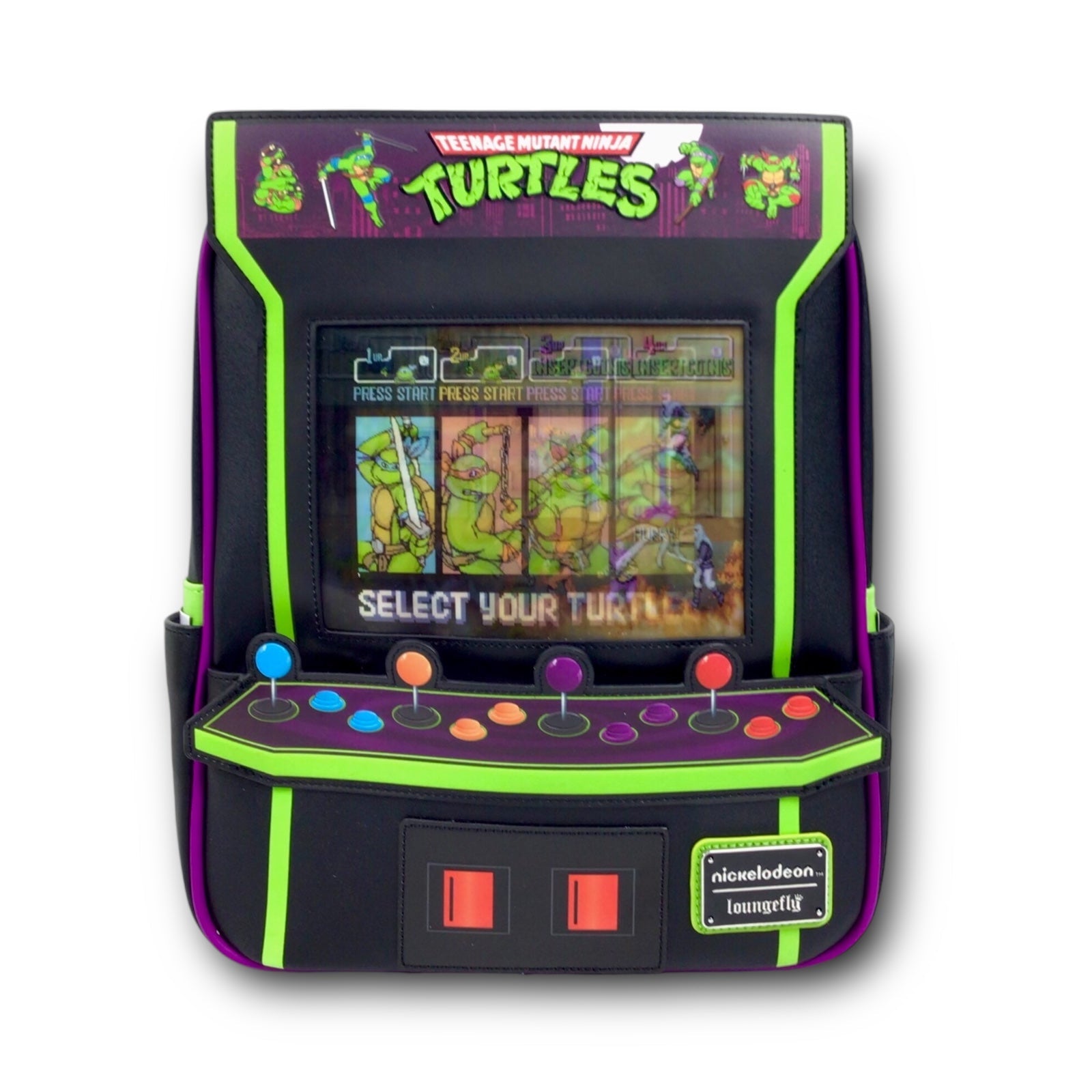 Loungefly TMNT 40th Anniversary Vintage Arcade Mini Backpack - Limited Edition