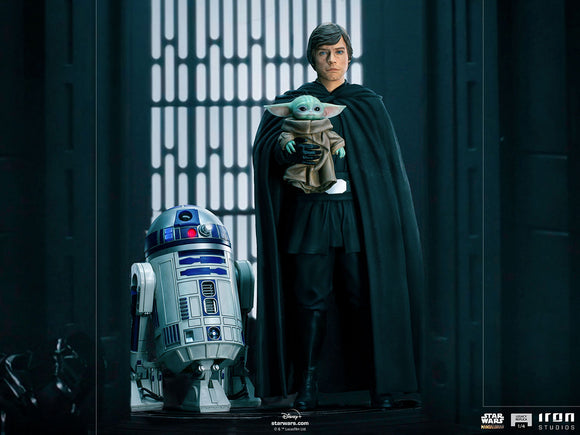 Luke Skywalker, R2-D2 and Grogu 1:4 Legacy Replica LED