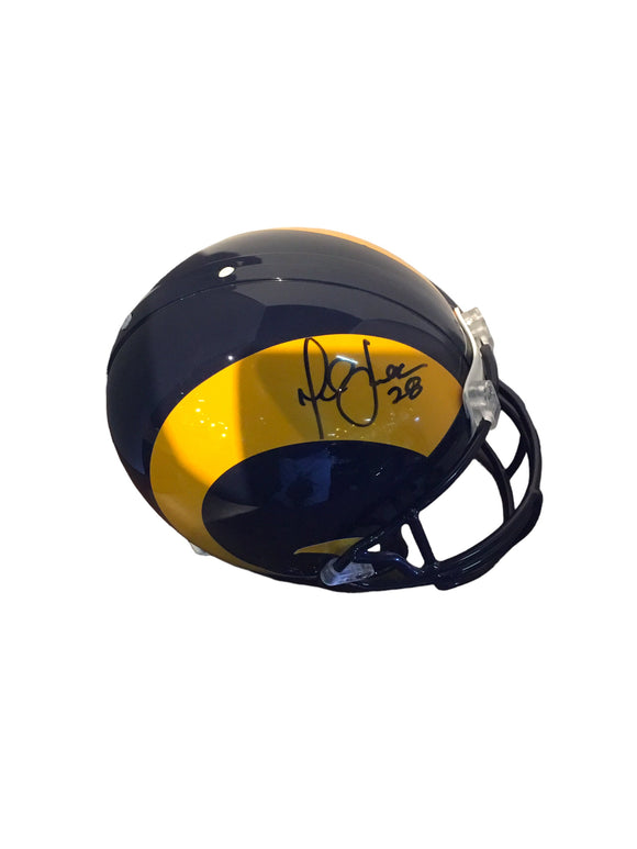 MARSHALL FAULK #28 Signed Football Full Sized Speed Helmet AUTO BECKETT WITNESS