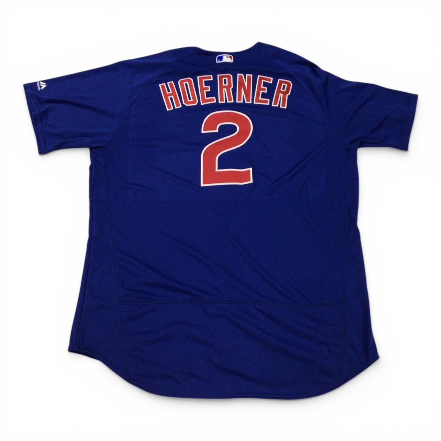 MLB Chicago Cubs Nico Hoerner Majestic Flex Base Jersey - Size 52