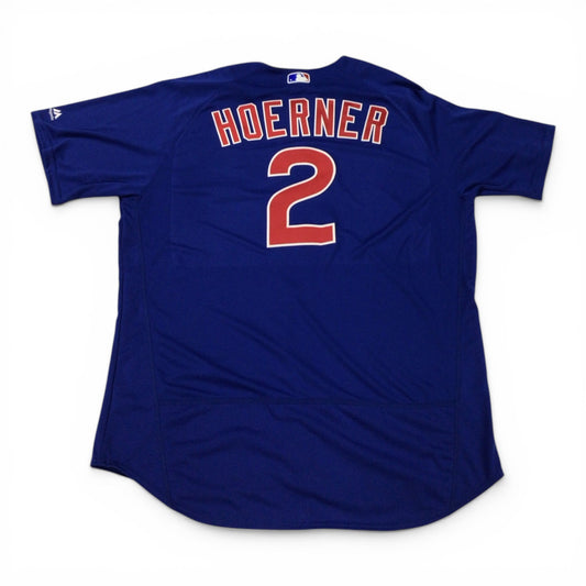 MLB Chicago Cubs Nico Hoerner Majestic Flex Base Jersey - Size 52