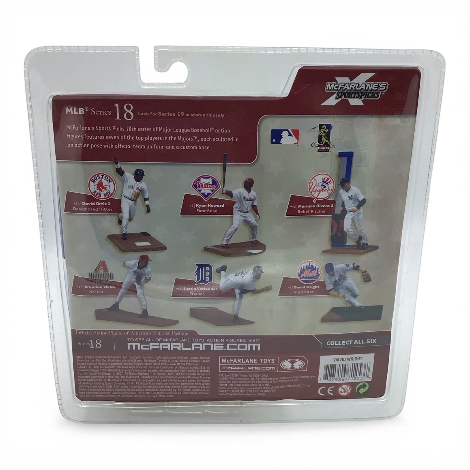 MLB Mets David Wright Series 18 Baseball Figure - McFarlane's Sports Picks 2007