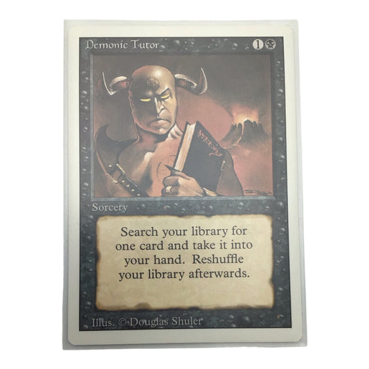 MTG Demonic Tutor Revised Edition - Lightly Played