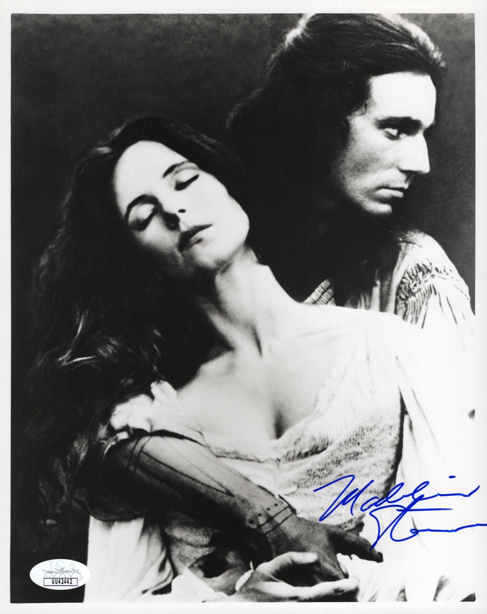 Madeleine Stowe Signed Photo 8x10 B&W, Madeleine Stowe Autograph from The Last of the Mohicans with Daniel Day Lewis, JSA and PSA Letter Double Certified Authentic UU42442