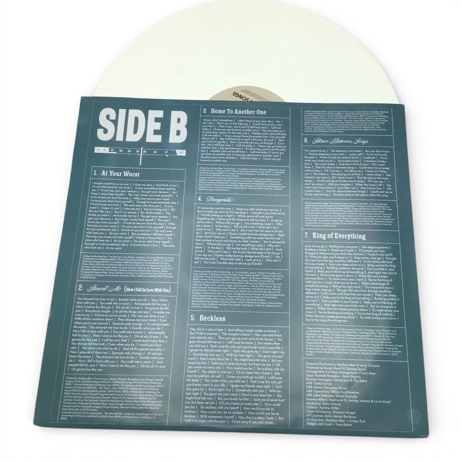 Madison Beer Silence Between Songs Vinyl - Rare White Pressing