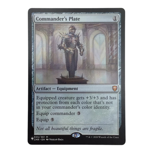Magic the Gathering Commander's Plate Card - The List Reprints