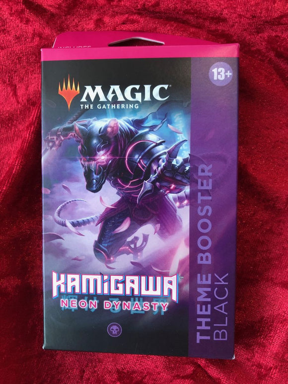 Magic the Gathering Kamigawa Neon Dynasty 35 Card Theme Booster- Black