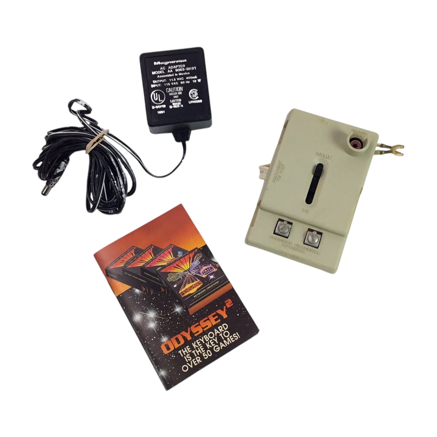 Magnavox Odyssey 2 Console Complete in Box - Tested Not Working