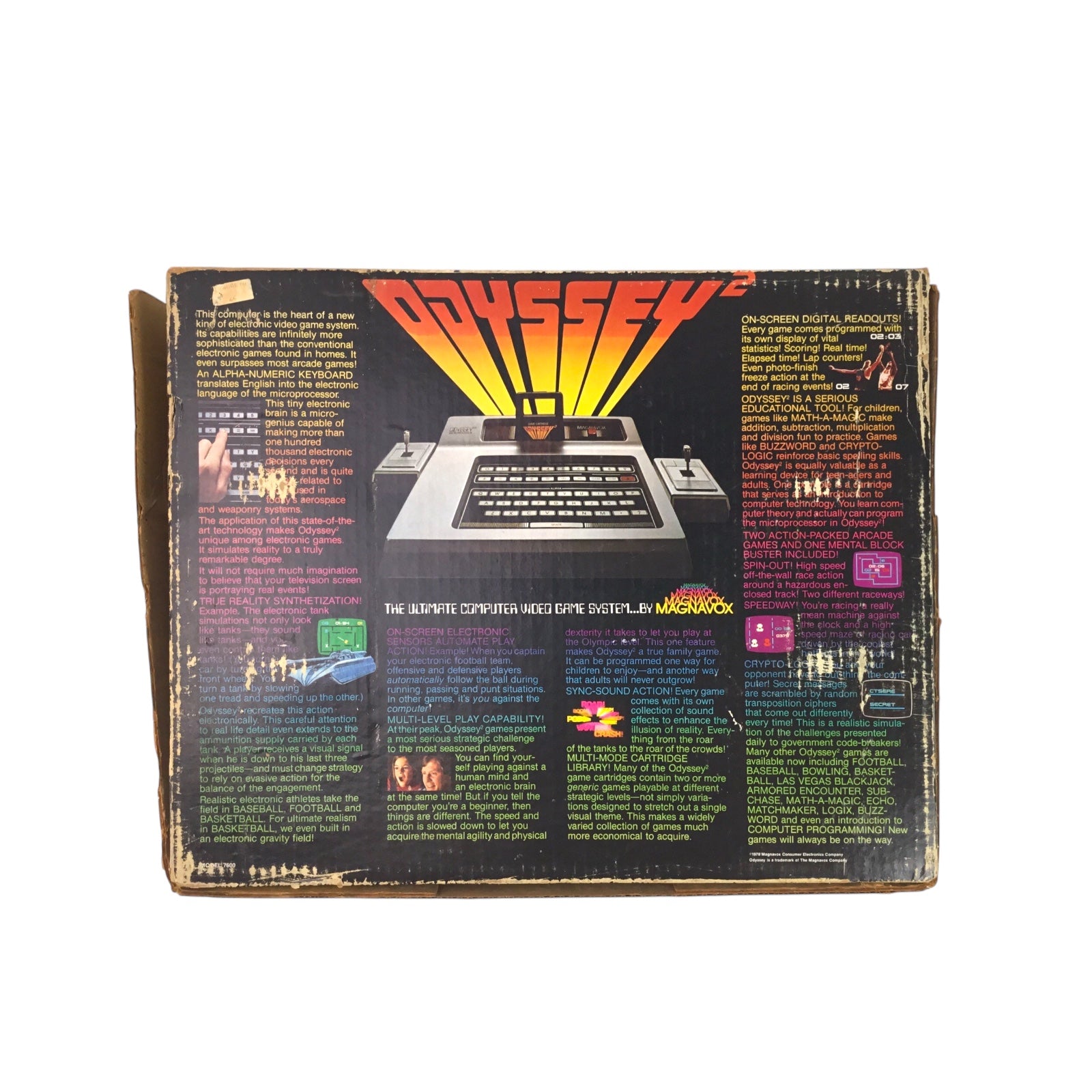 Magnavox Odyssey 2 Console Complete in Box - Tested Not Working