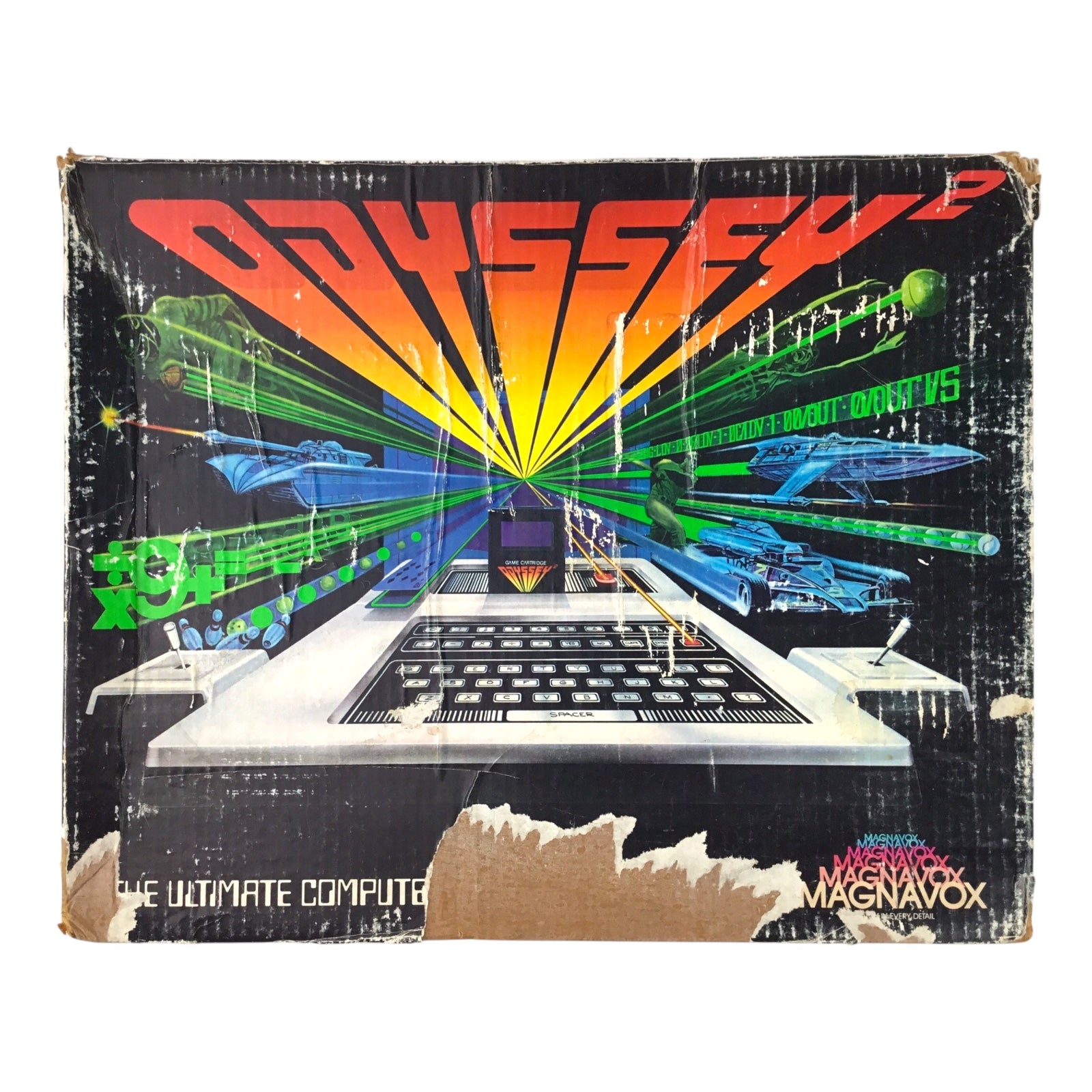 Magnavox Odyssey 2 Console with Box & Controllers - Untested