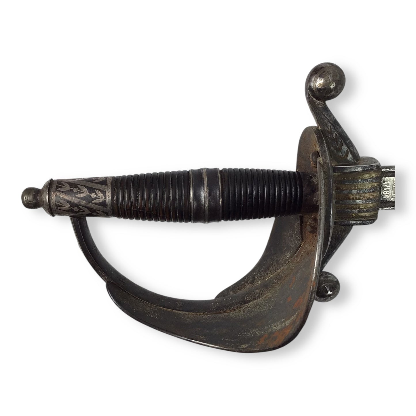 Magnificent Spanish or Mexican Senior Officer Sword with Ancestral Gilt Hilt and Toledo Blade circa 1880