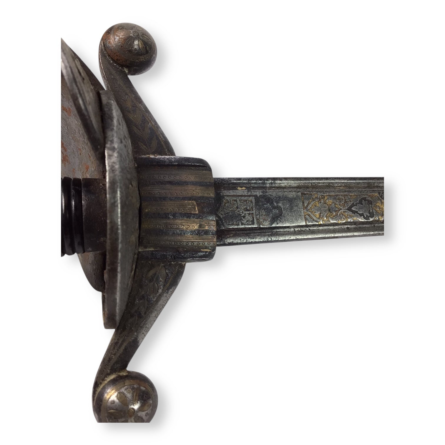 Magnificent Spanish or Mexican Senior Officer Sword with Ancestral Gilt Hilt and Toledo Blade circa 1880