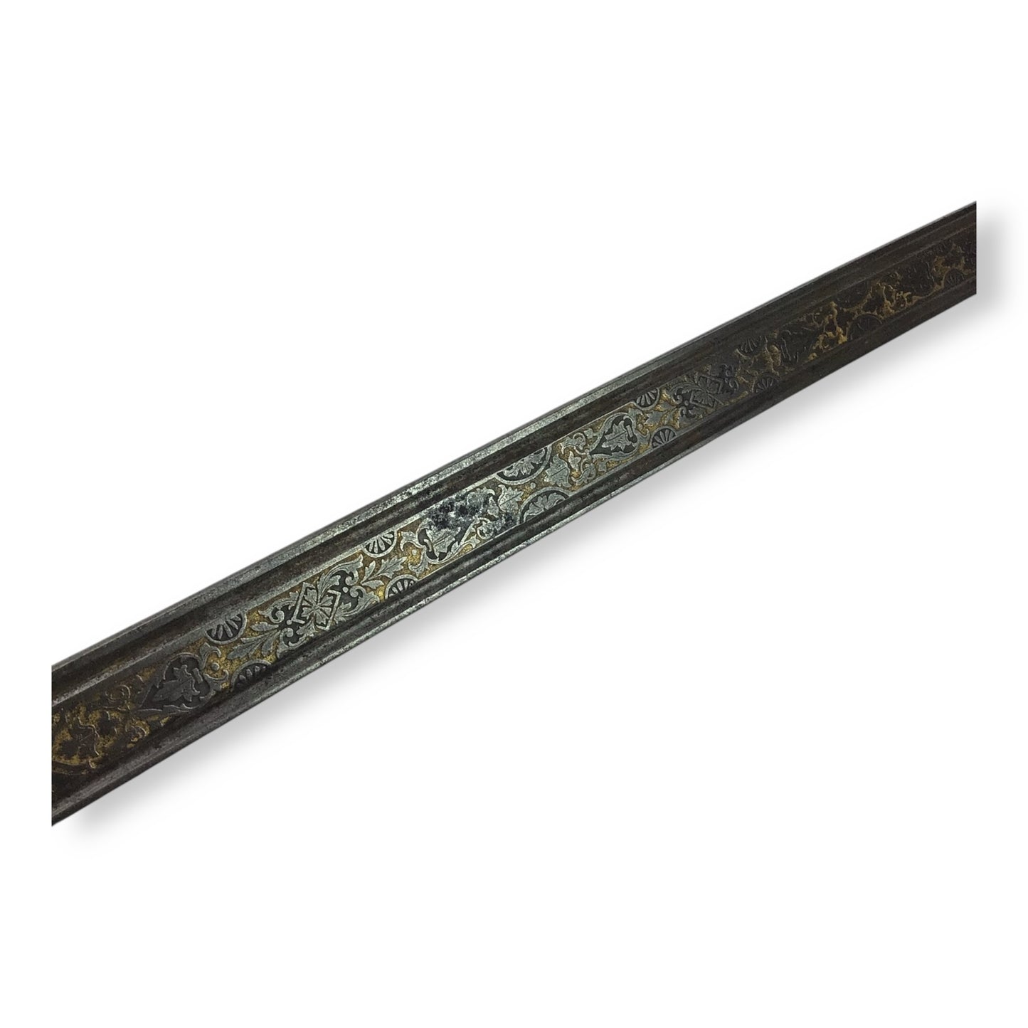 Magnificent Spanish or Mexican Senior Officer Sword with Ancestral Gilt Hilt and Toledo Blade circa 1880