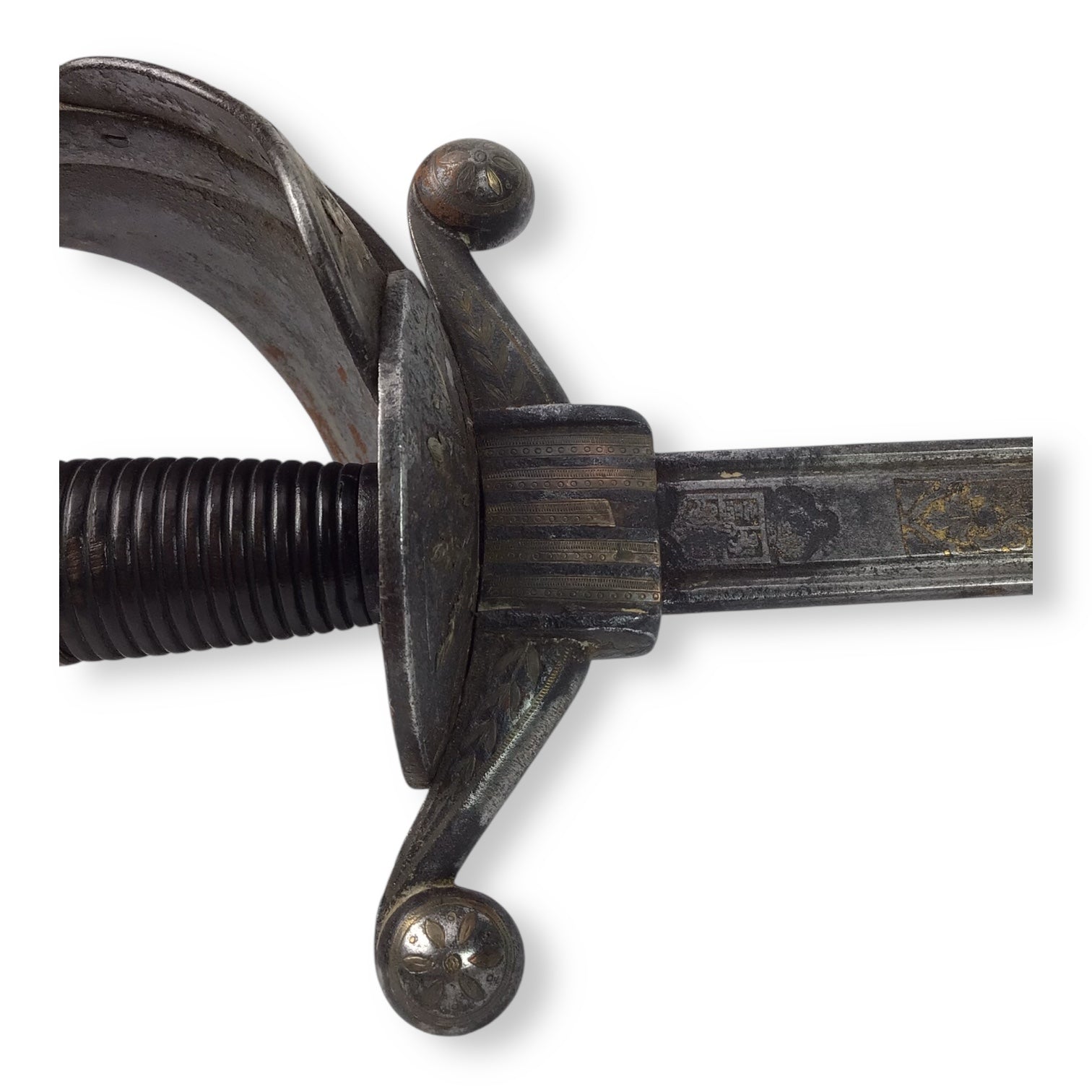 Magnificent Spanish or Mexican Senior Officer Sword with Ancestral Gilt Hilt and Toledo Blade circa 1880