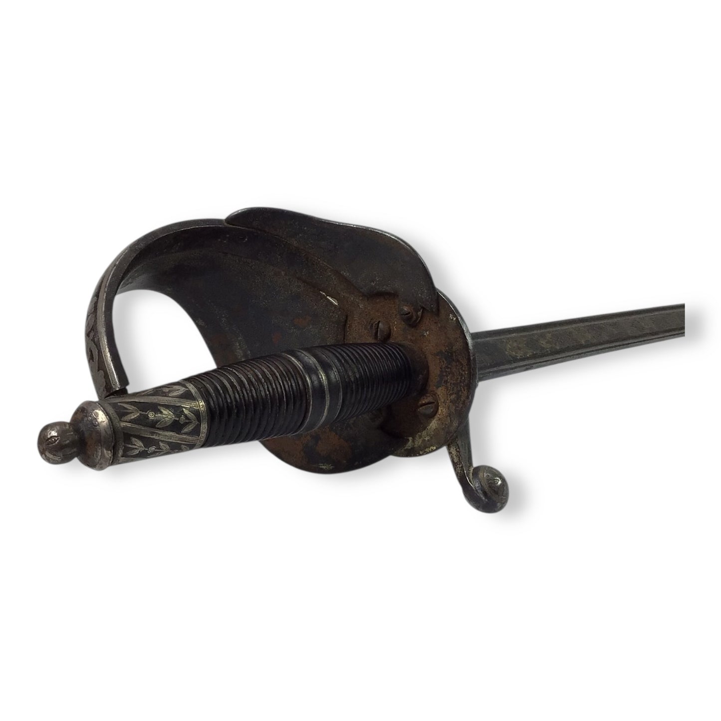 Magnificent Spanish or Mexican Senior Officer Sword with Ancestral Gilt Hilt and Toledo Blade circa 1880