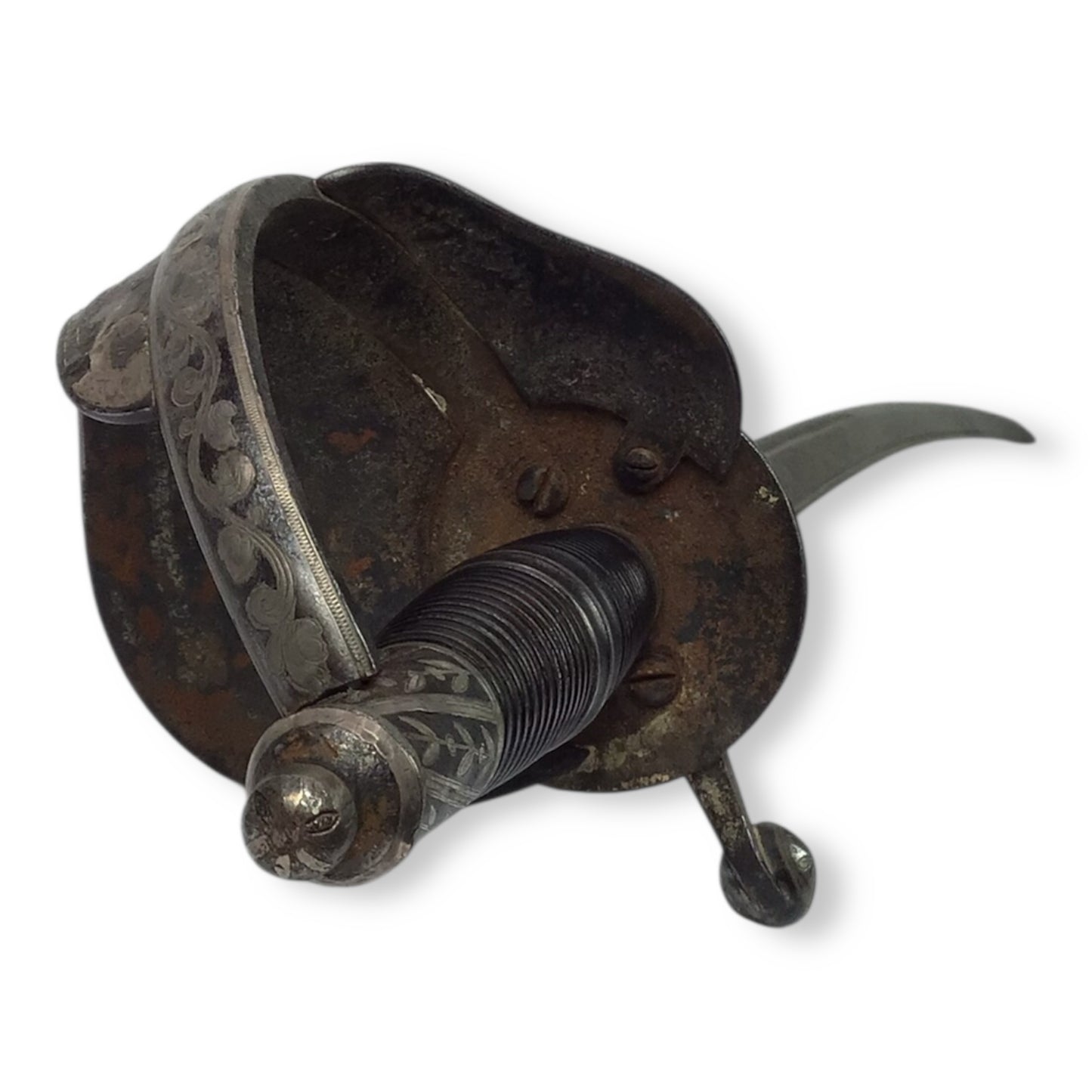 Magnificent Spanish or Mexican Senior Officer Sword with Ancestral Gilt Hilt and Toledo Blade circa 1880