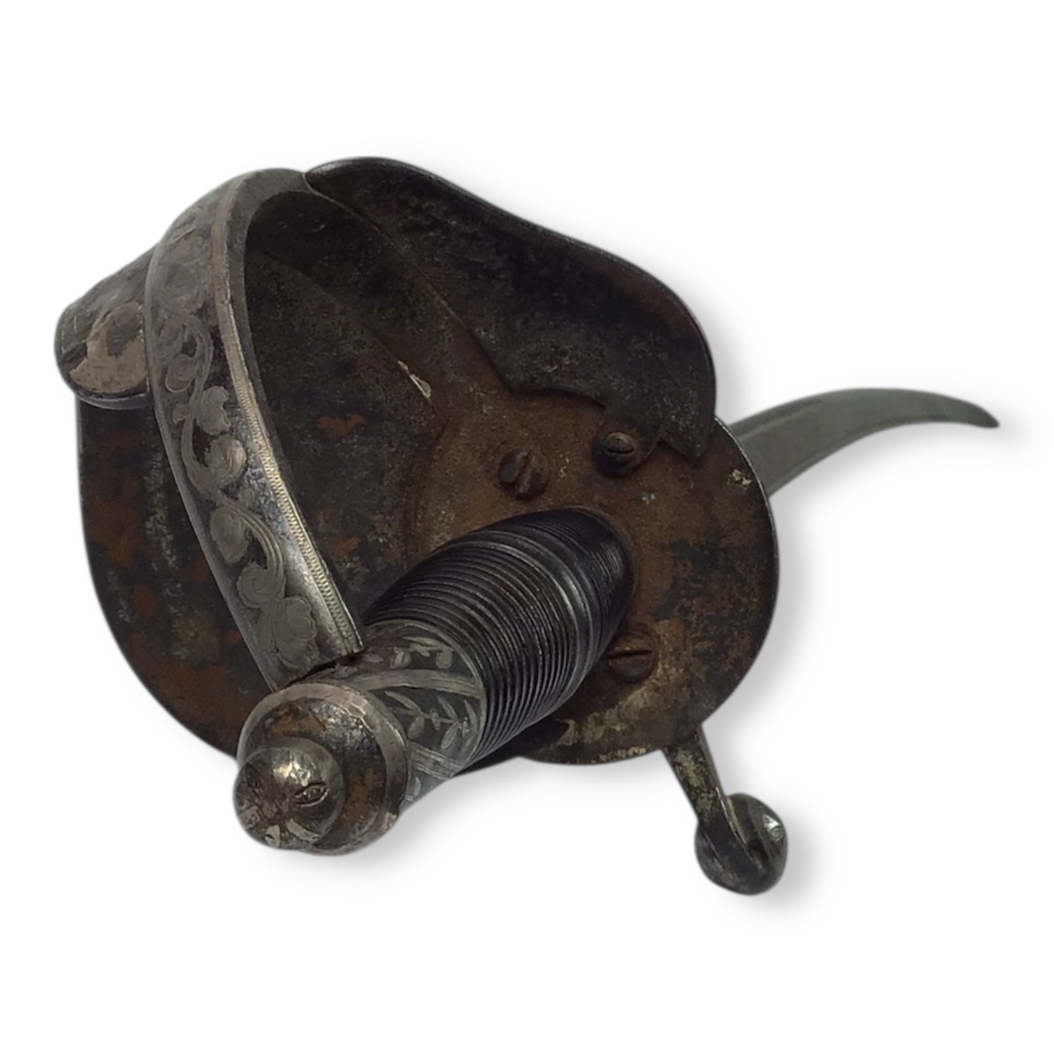 Magnificent Spanish or Mexican Senior Officer Sword with Ancestral Gilt Hilt and Toledo Blade circa 1880