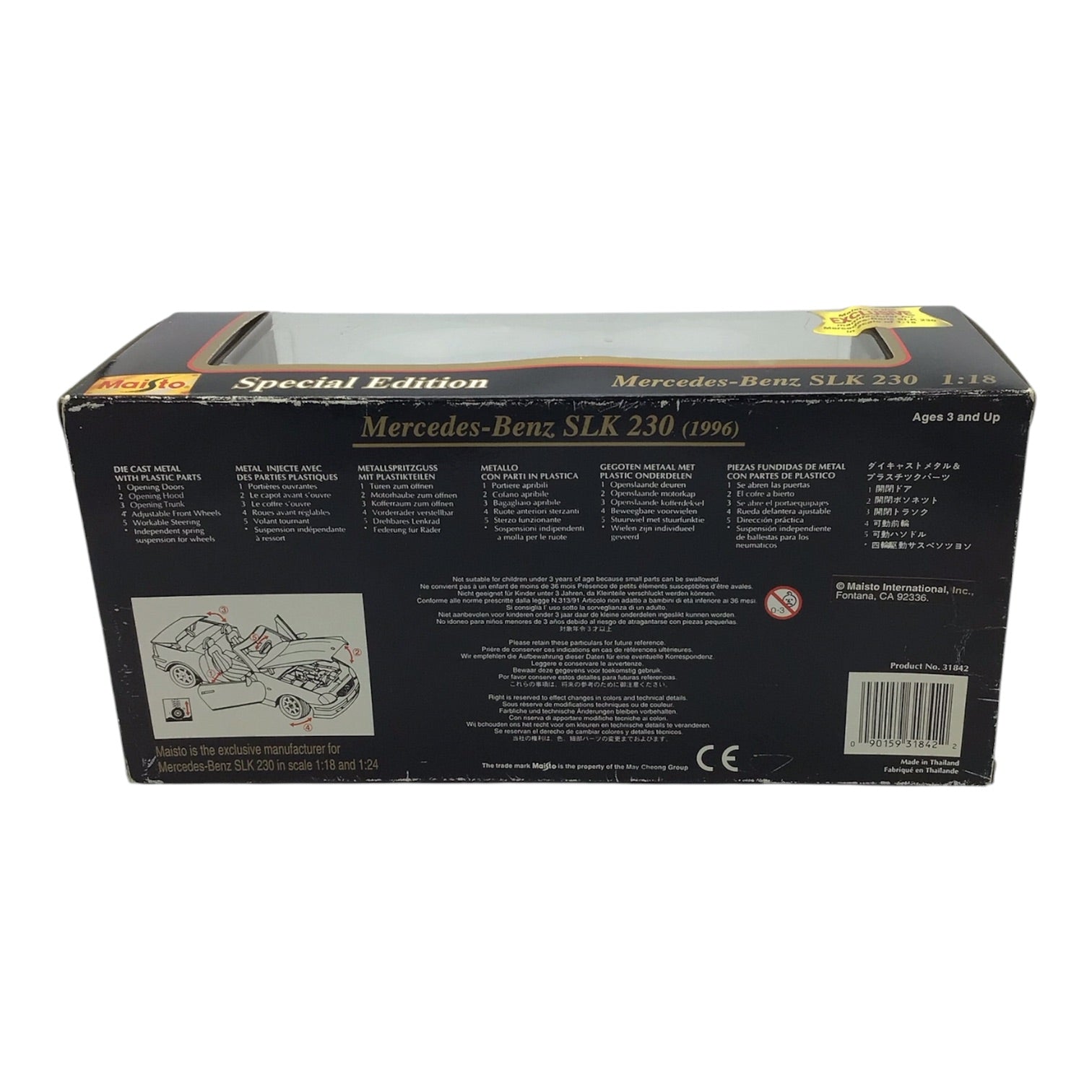 Maisto Mercedes-Benz SLK 230 (1996) 1:18 Scale Die Cast Model