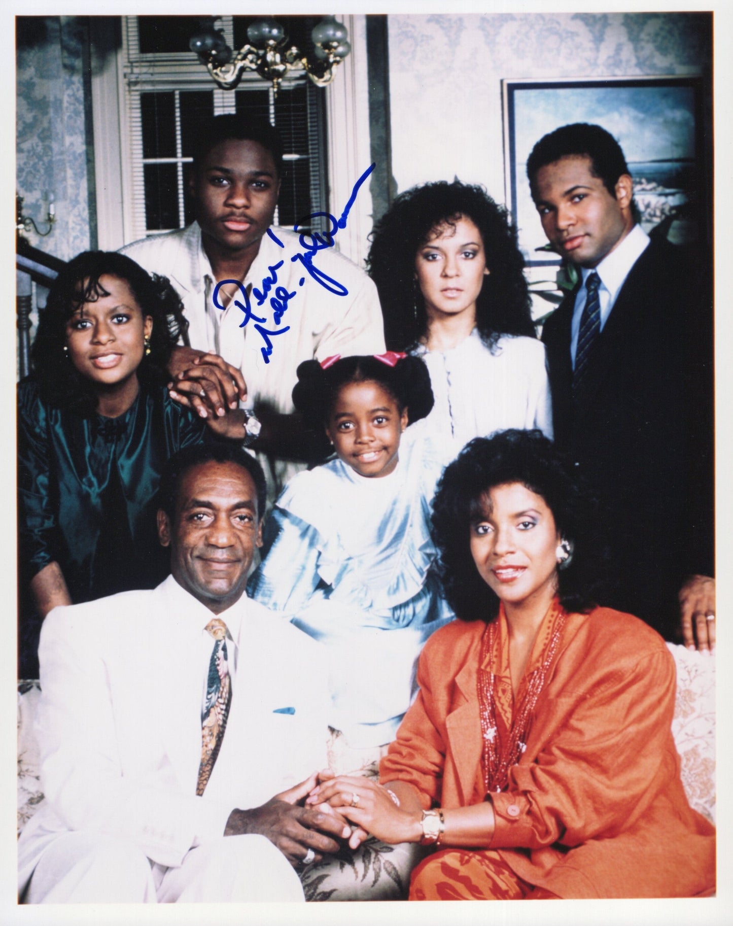 Malcolm-Jamal Warner in The Cosby Show Signed Photo 8x10 Personalized "Peace!", PSA Letter Certified Authentic