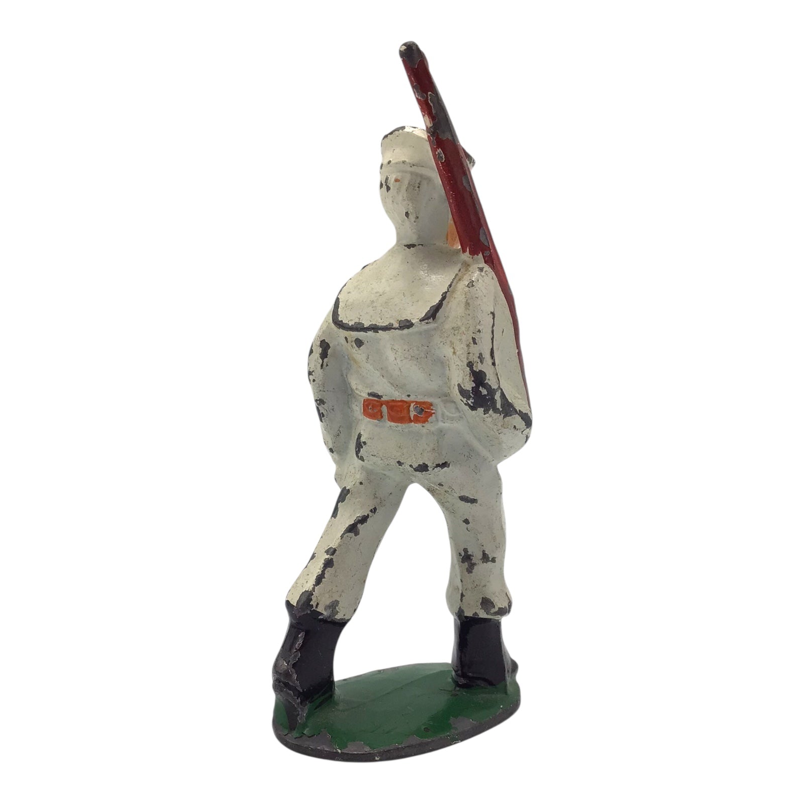 Manoil 1930s Lead Toy Soldier Navy Sailor Marching with Rifle – Vintage Dimestore Figure