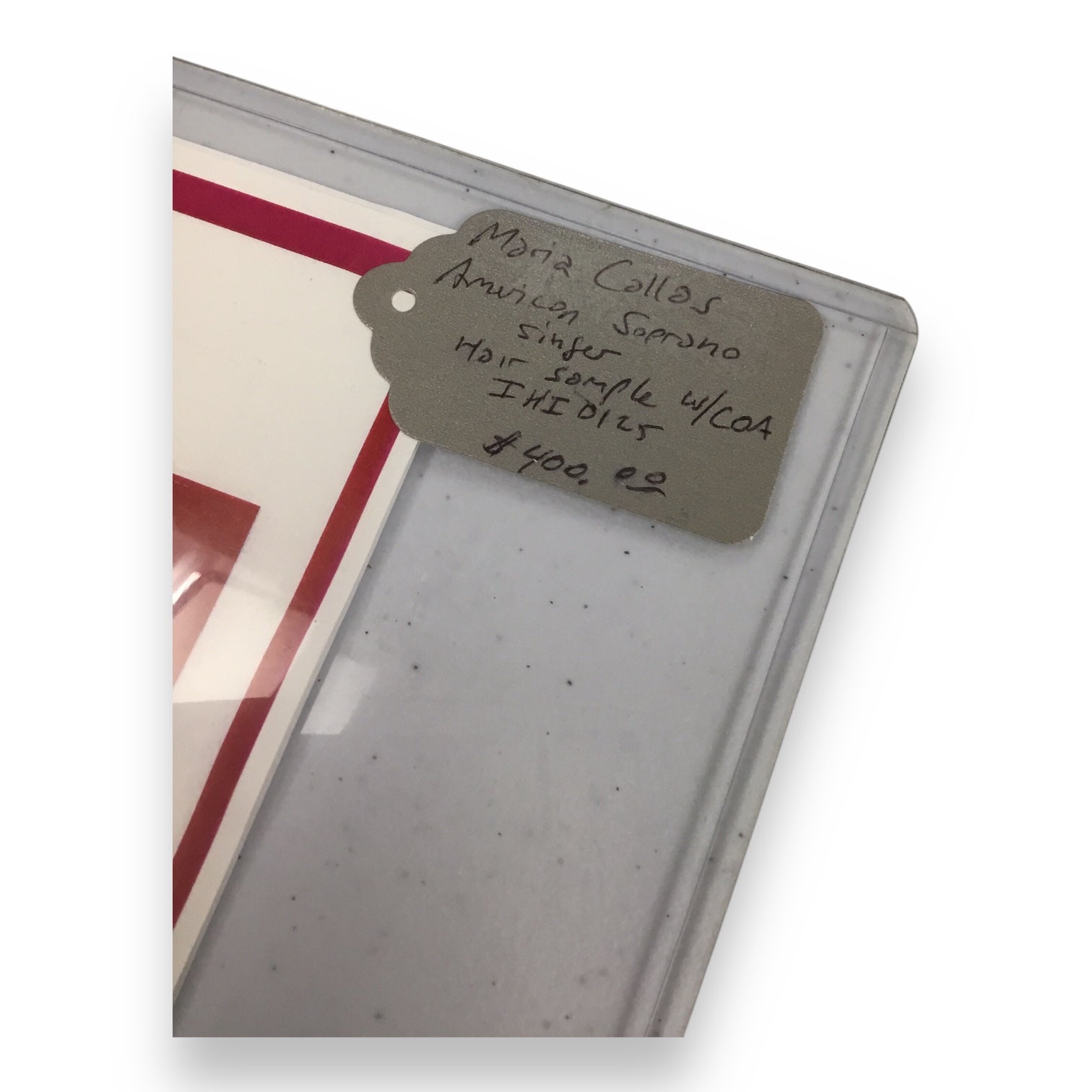 Maria Callas Hair Clipping with Certificate of Authenticity