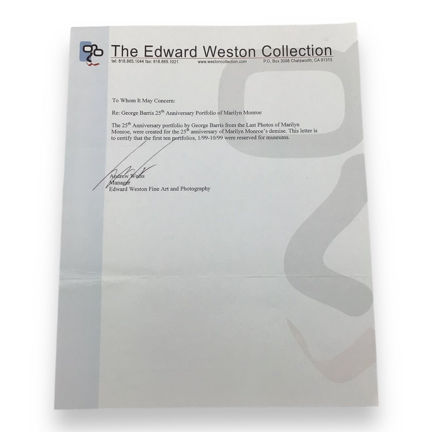 Marilyn Monroe “The Last Photos” Museum Collection – George Barris Framed Signed Print Set | Museum Edition #8 of 10