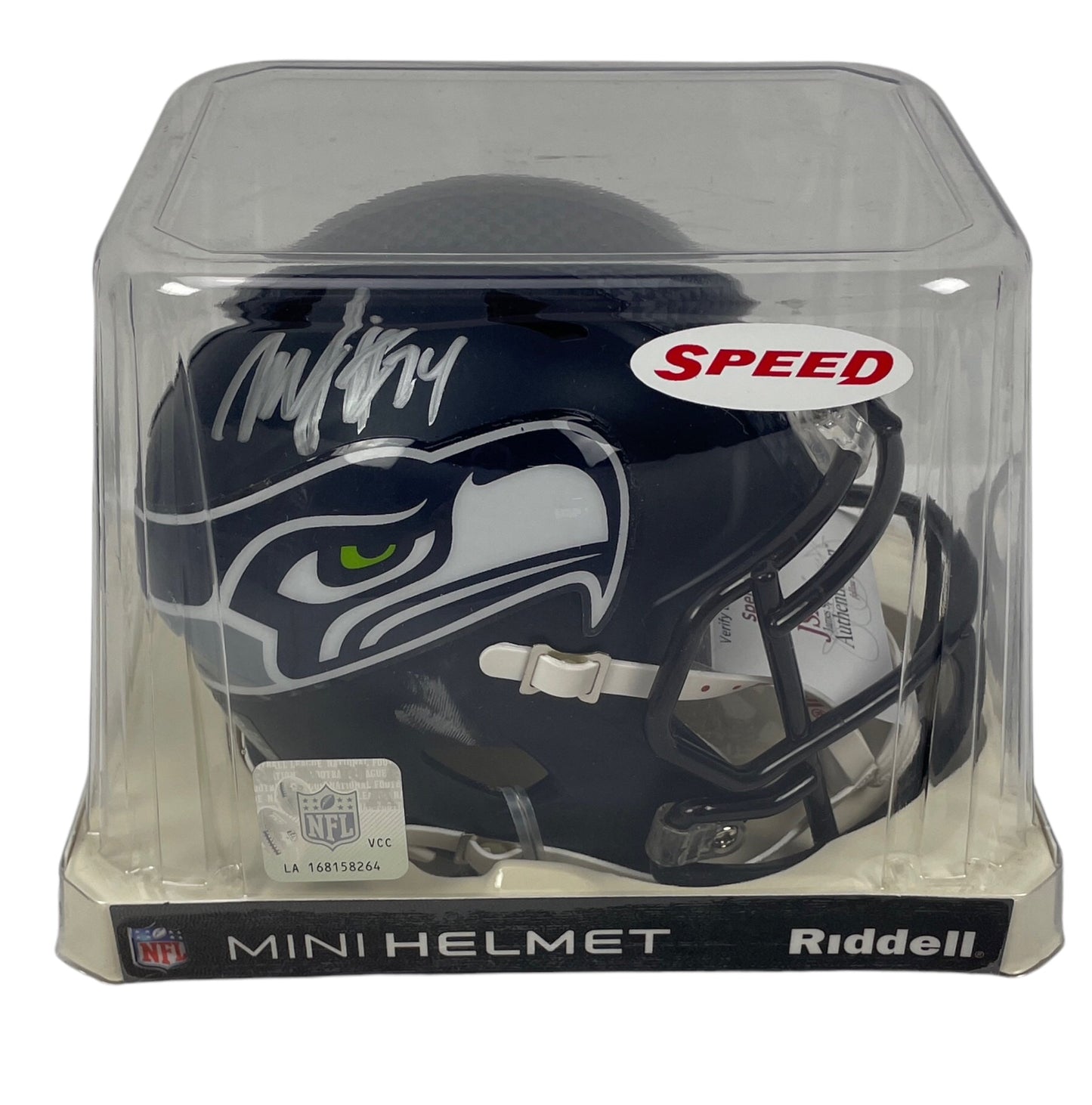 Marshawn Lynch Signed Riddell Mini Helmet Super Bowl XLVIII