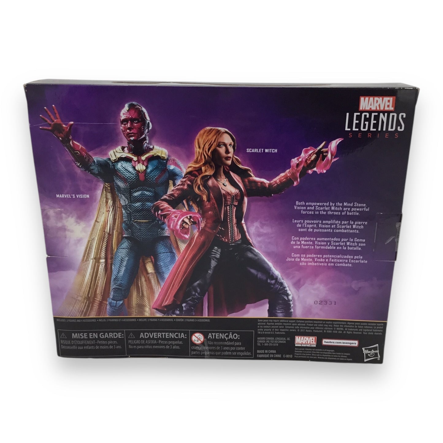 Marvel Avengers Infinity War Scarlet Witch & Vision Action Figure Set