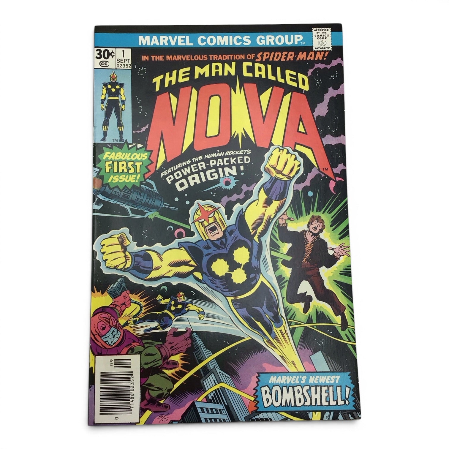 Marvel Comics Nova #1 (1976) - The Human Rocket's Power-Packed Origin